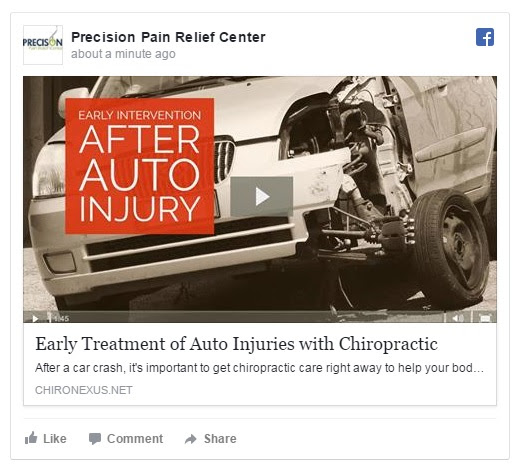 Chiropractic for Early Treatment of Auto Injuries